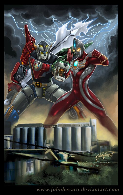 Voltron and Ultraman stand together