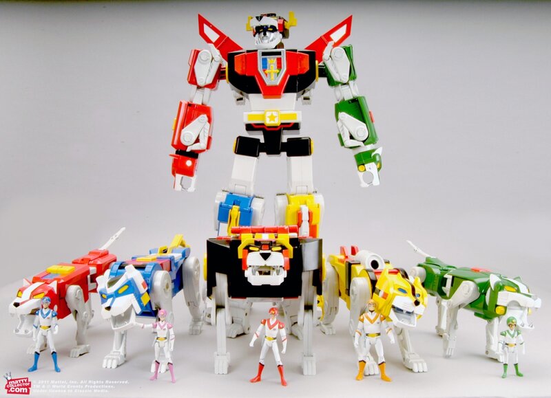 Voltron Robot and Lions — Red