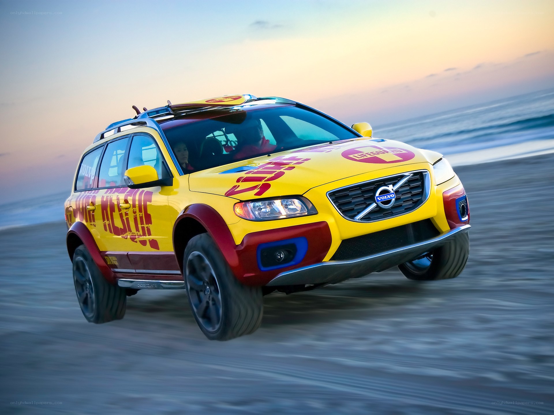 Volvo beach rescue vehicle