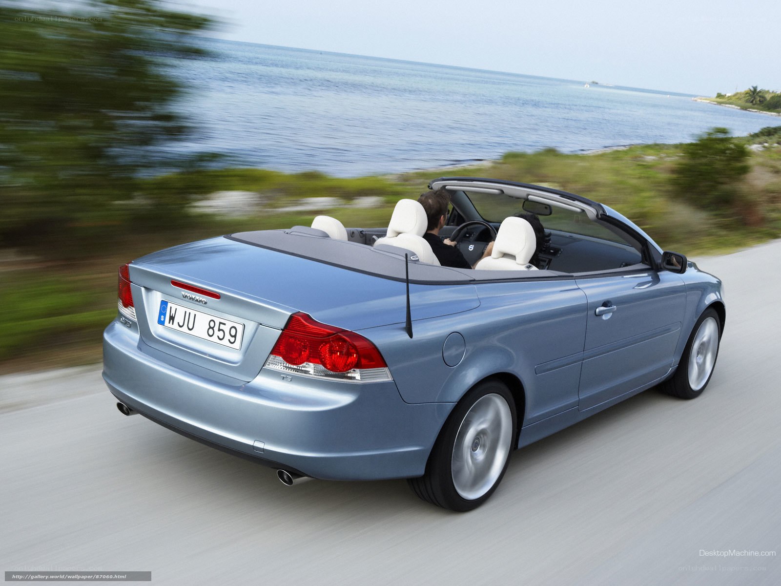 Volvo C70 convertible driving