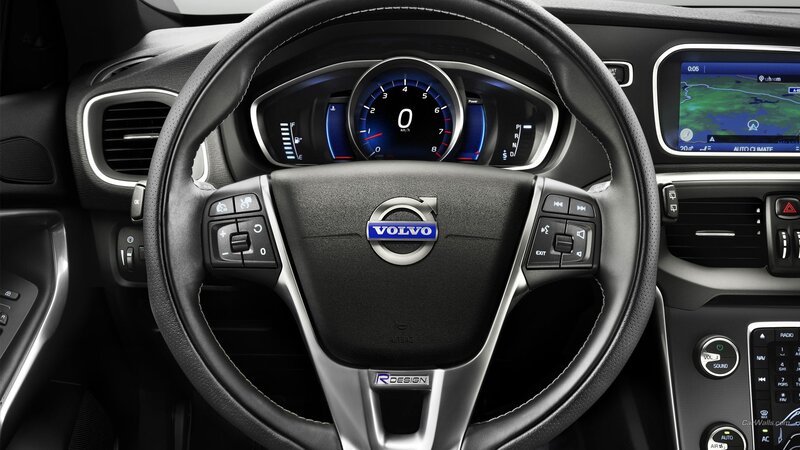 Volvo Car Interior — Black, Modern