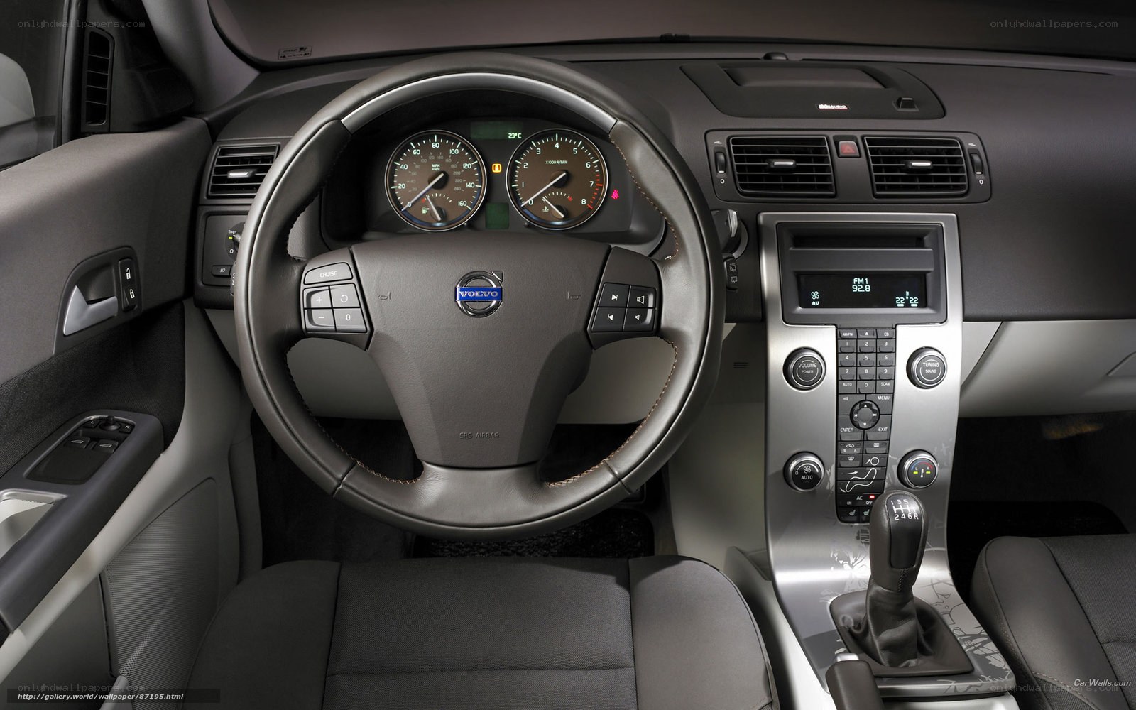 Volvo car interior dashboard