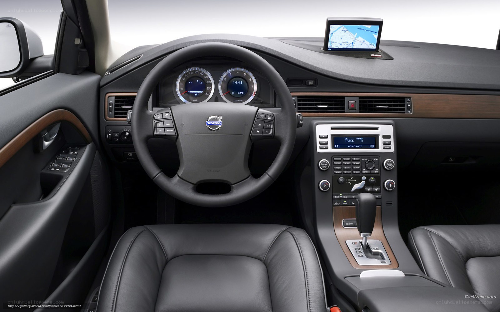 Volvo car interior dashboard