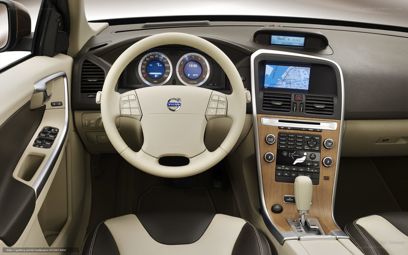 Volvo car interior dashboard