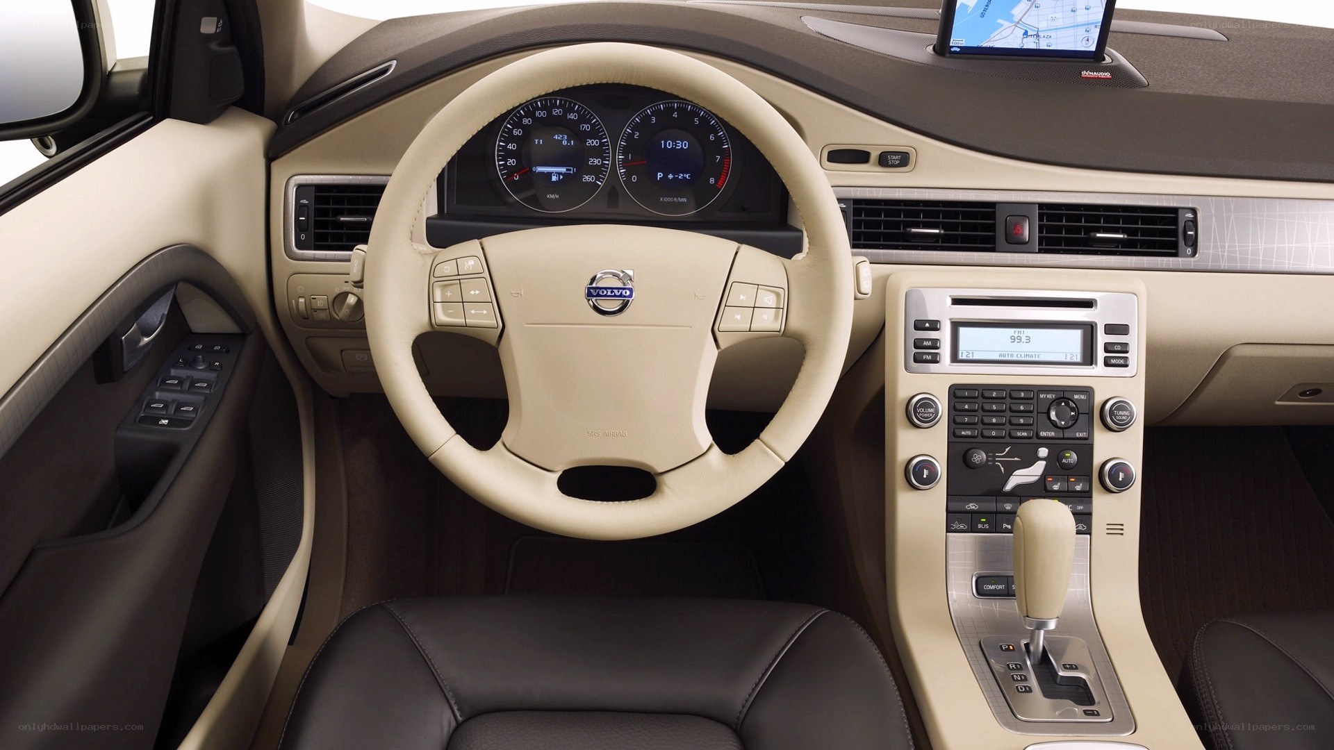 Volvo car interior dashboard
