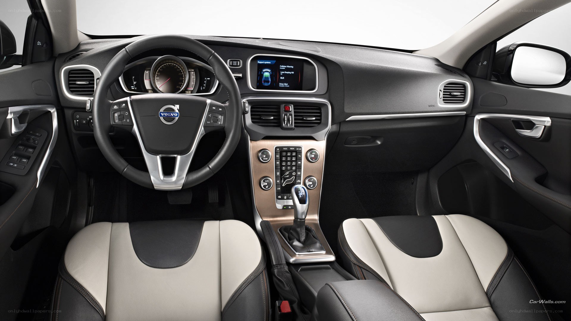 Volvo car interior dashboard