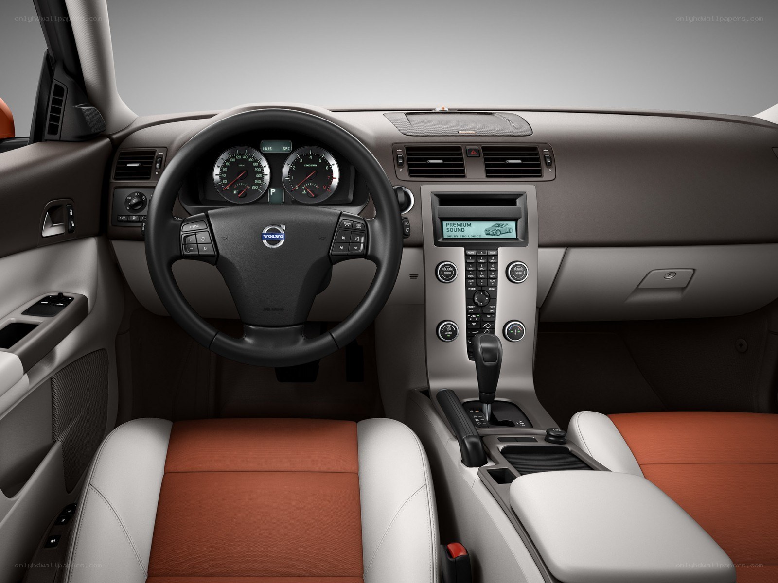 Volvo car interior dashboard