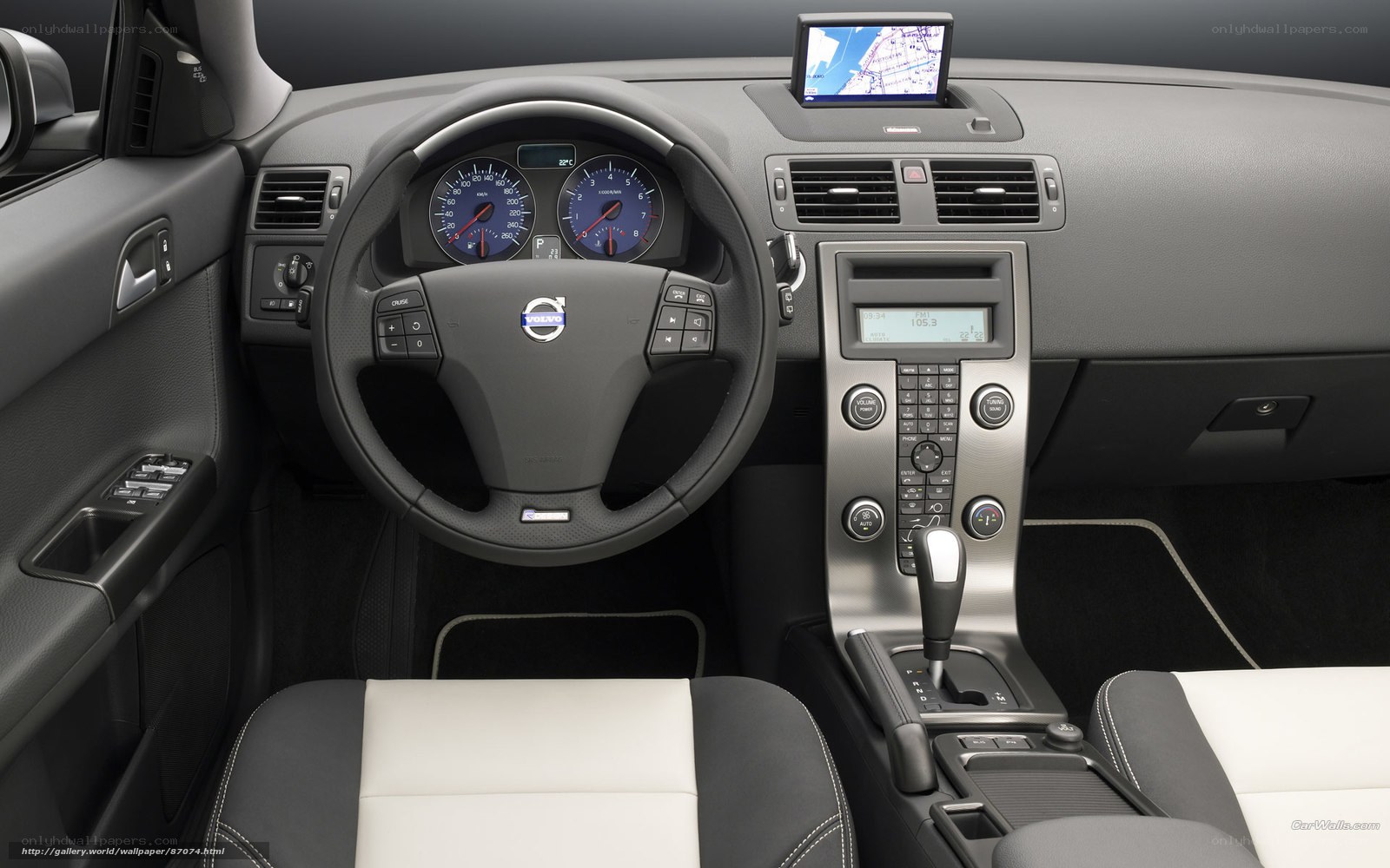 Volvo car interior dashboard