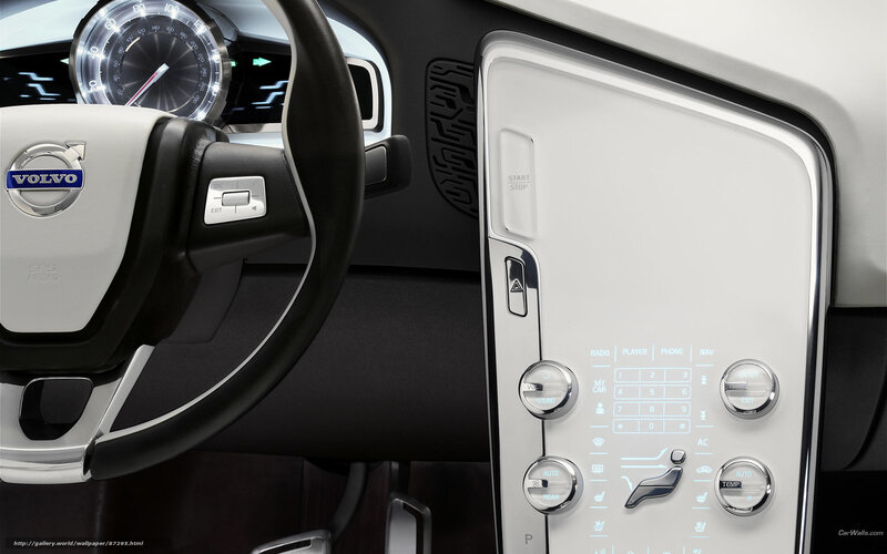 Volvo Car Interior — White, Modern