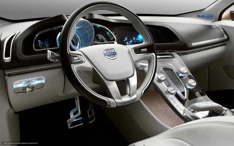 Volvo Car Interior — White