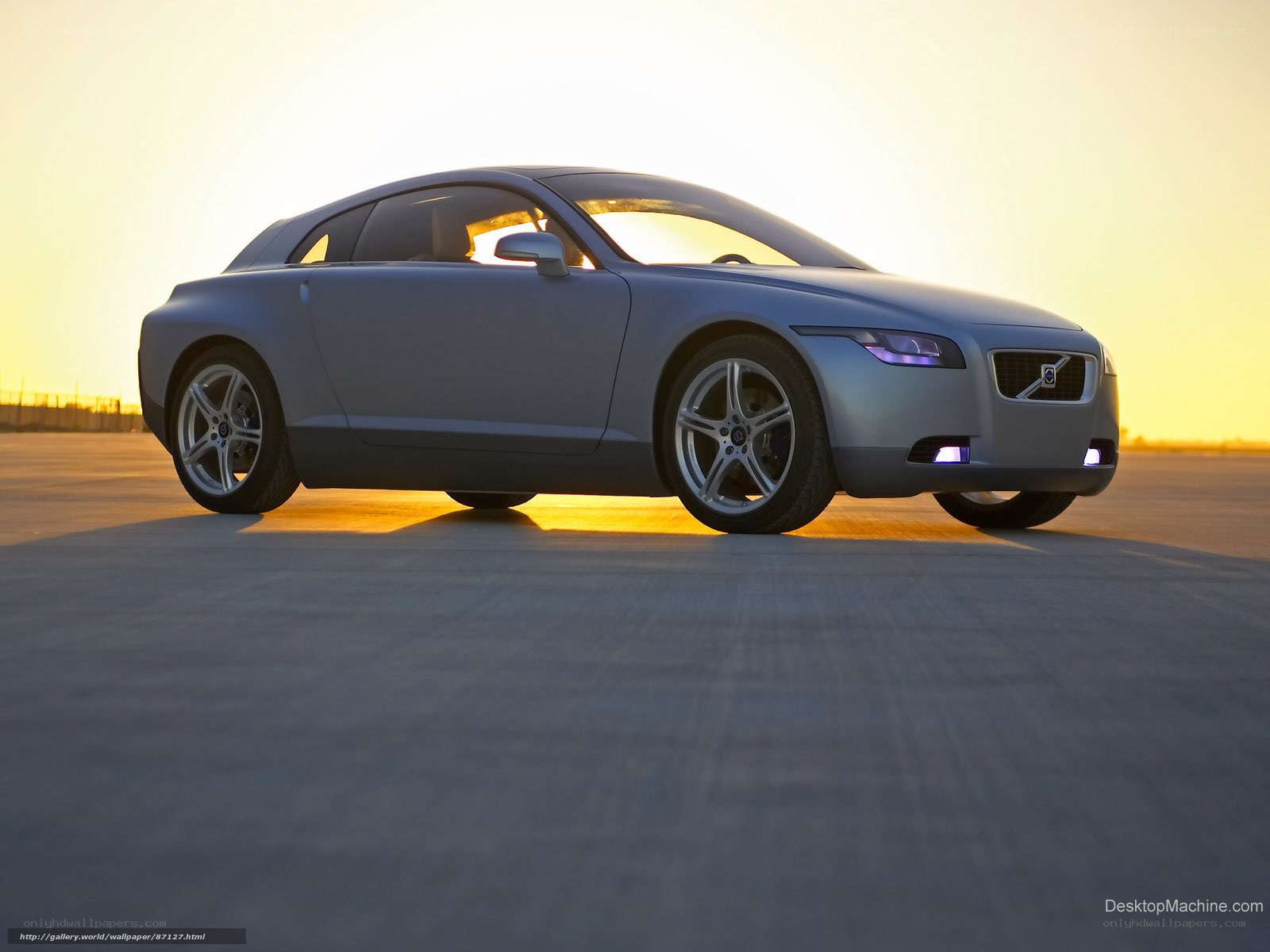 Volvo concept car at sunset