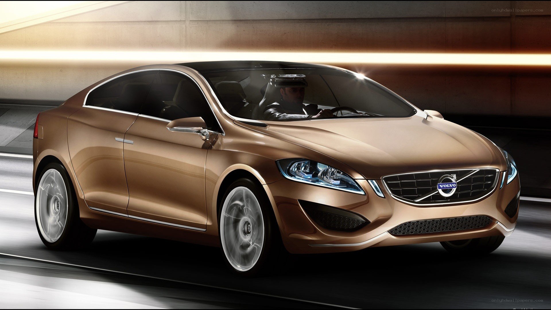 Volvo concept car in motion