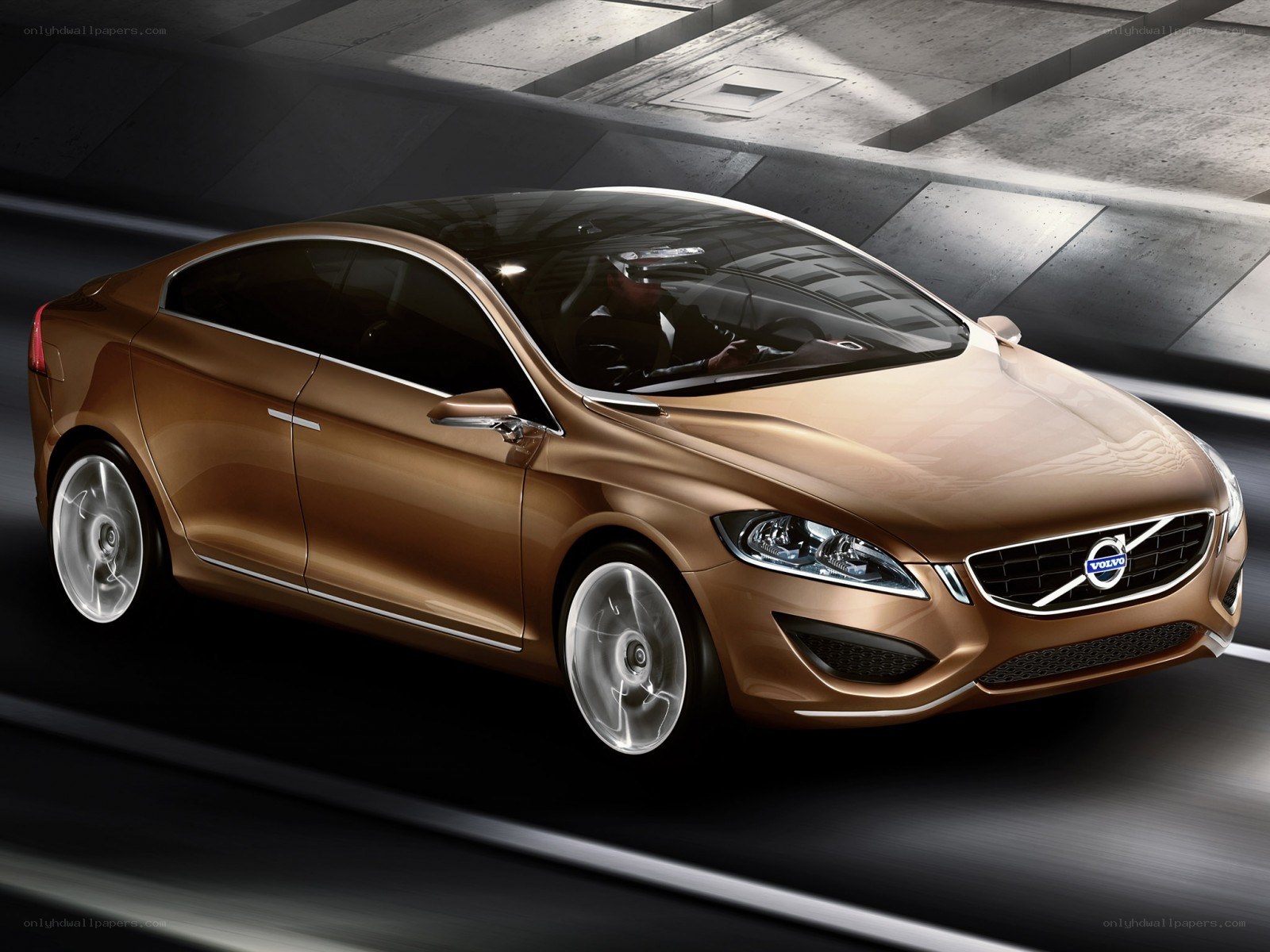 Volvo concept car in motion