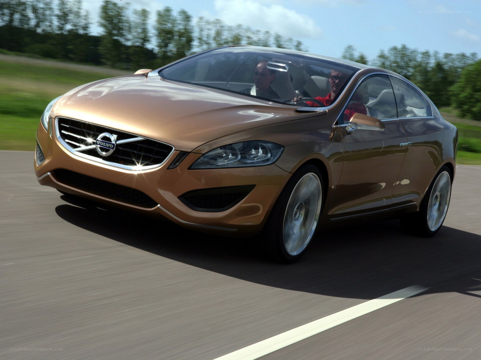 Volvo concept car in motion