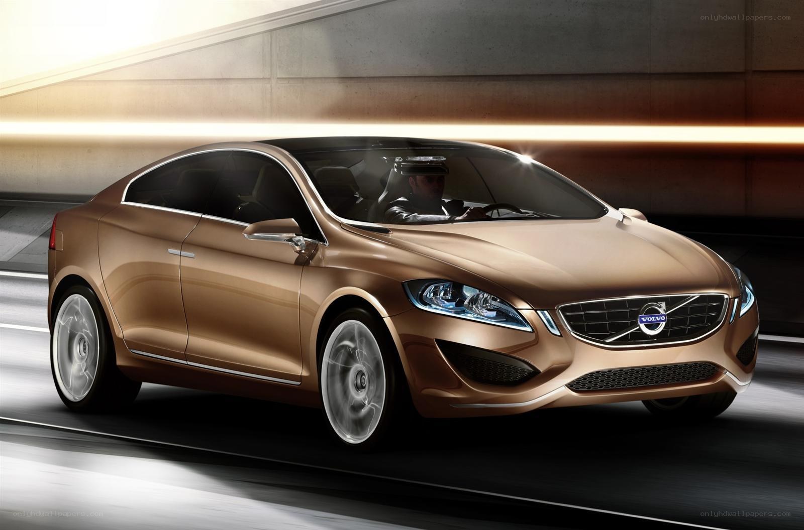 Volvo concept car in motion