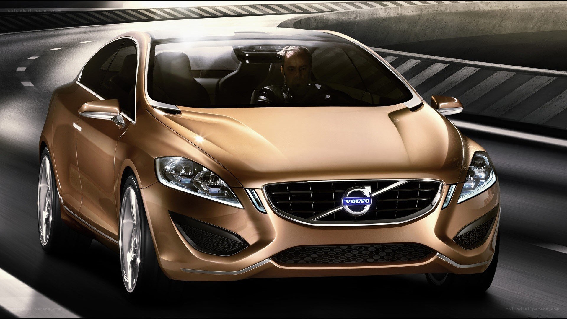 Volvo concept car in motion