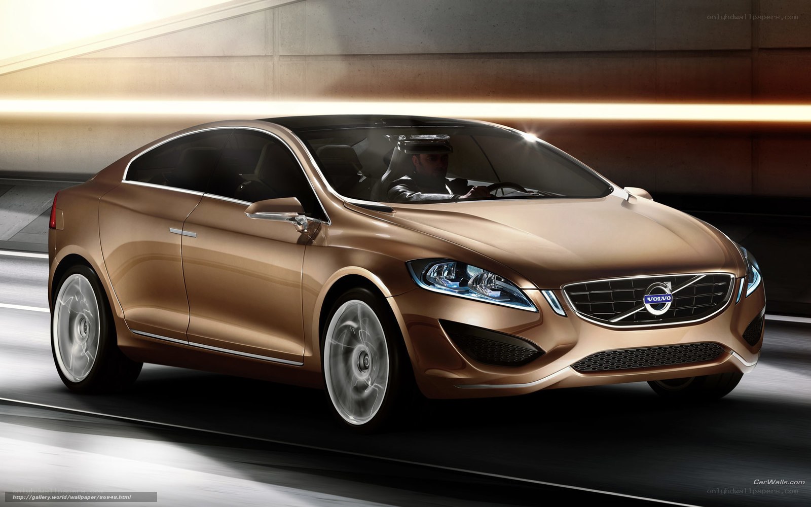 Volvo concept car in motion