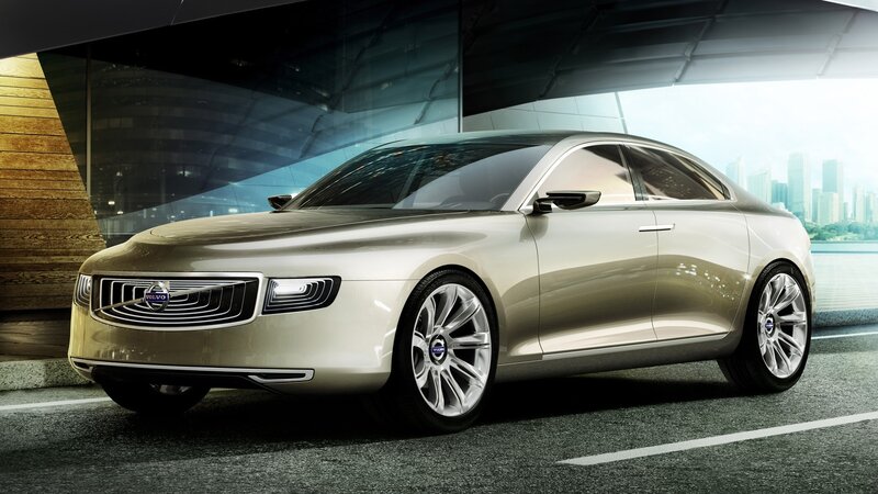 Volvo concept car in urban setting