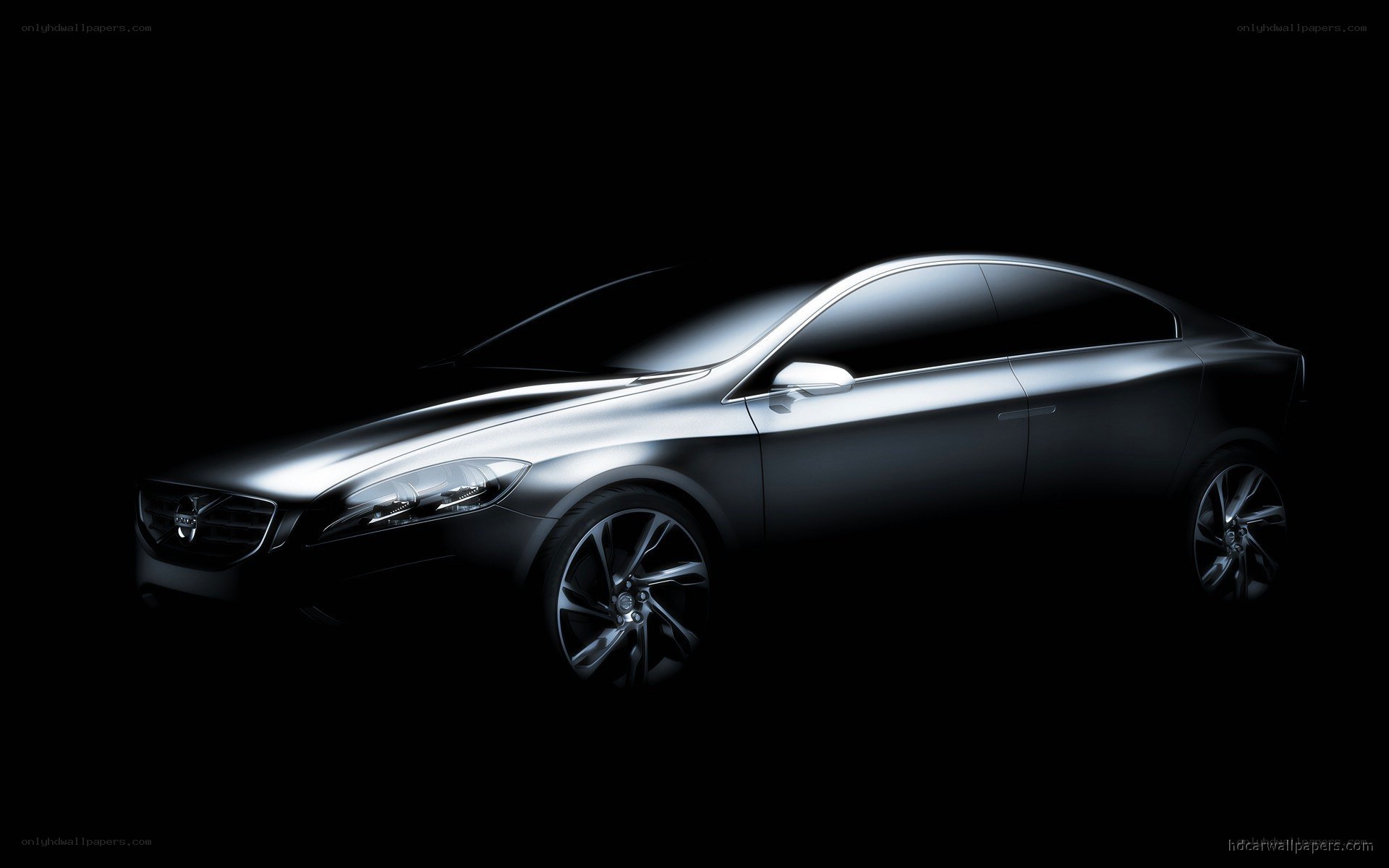 Volvo concept car silhouette