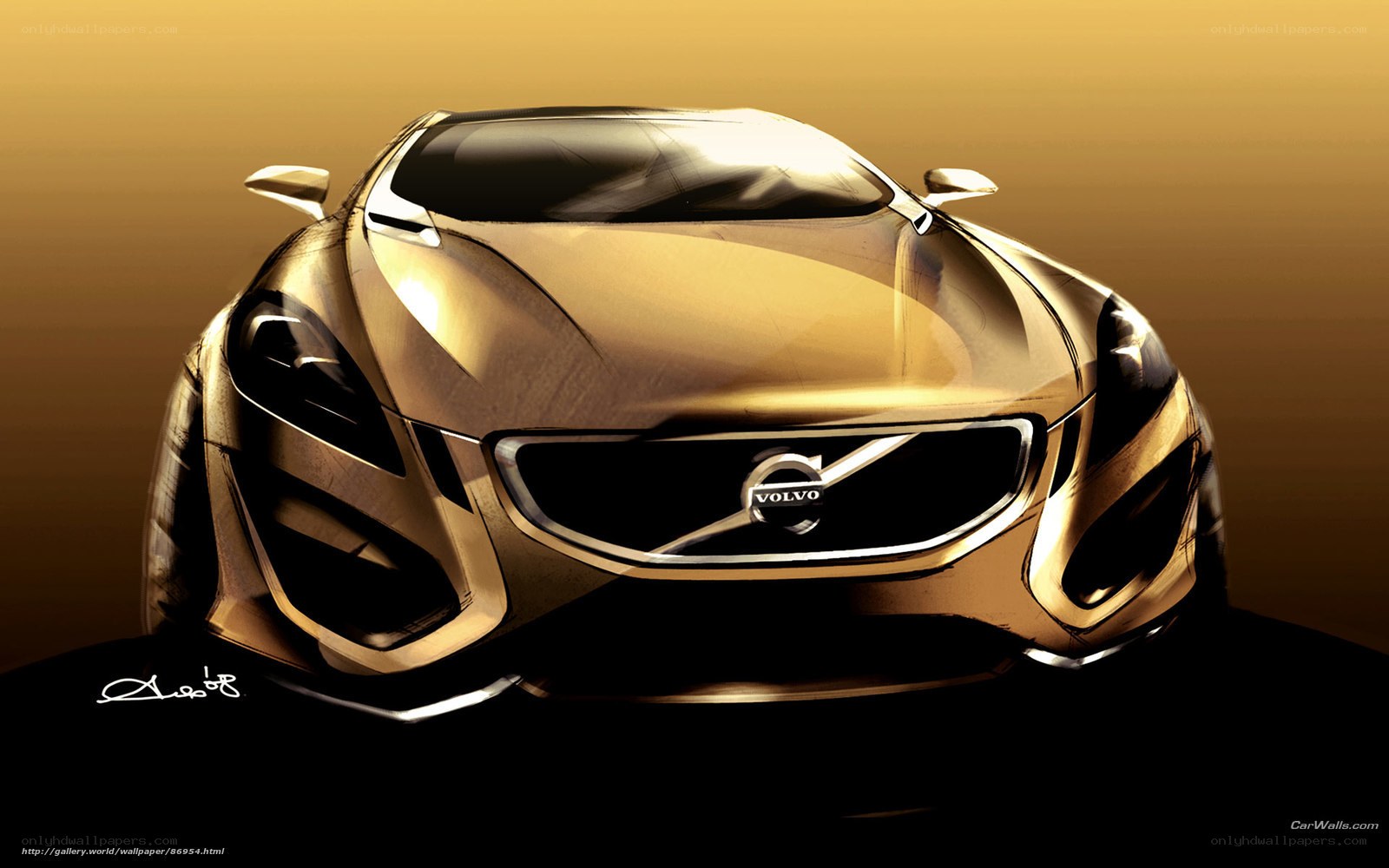 Volvo concept car sketch