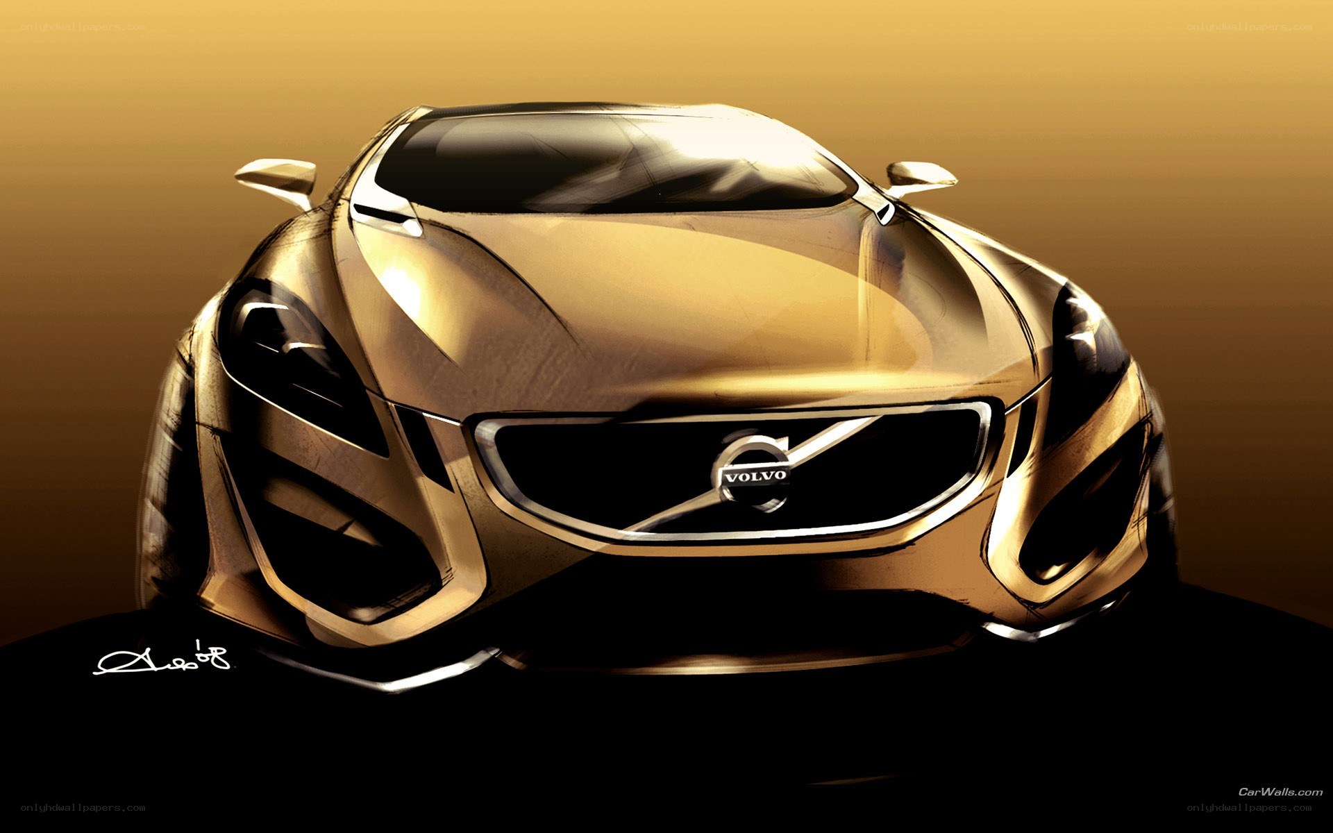 Volvo concept car sketch