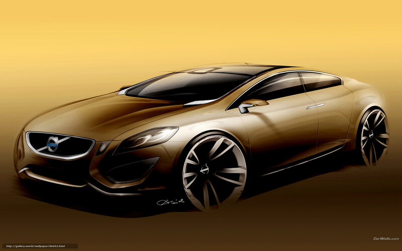 Volvo concept car sketch