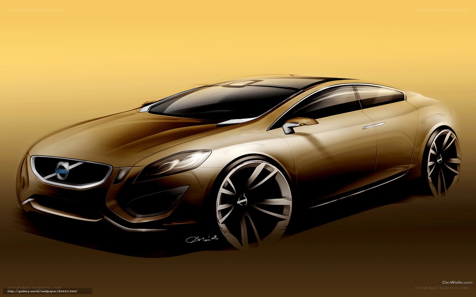 Volvo concept car sketch
