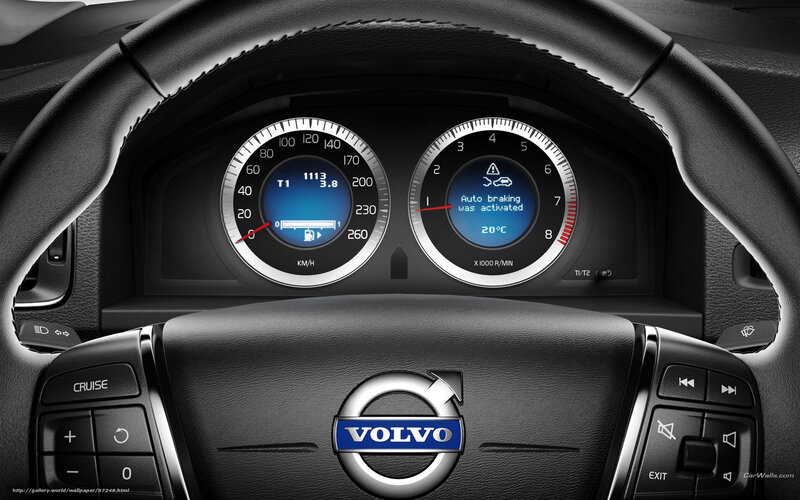 Volvo dashboard close-up