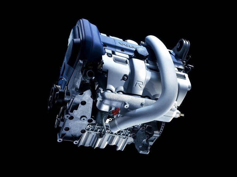 Volvo engine close-up