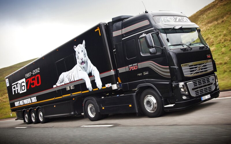 Volvo FH16 750 truck on road