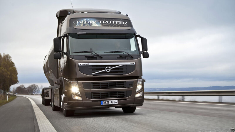 Volvo Globetrotter Truck — Gray