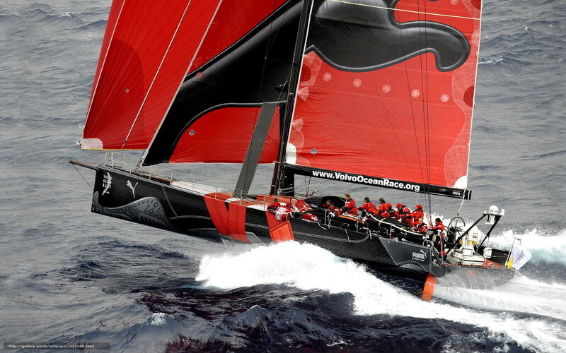Volvo Ocean Race sailboat