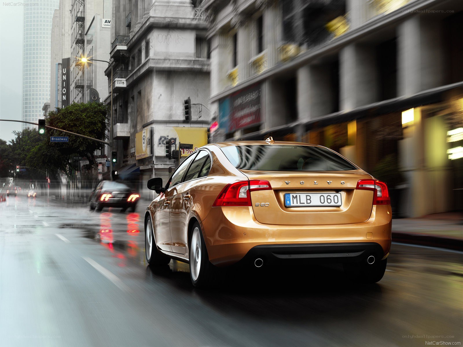 Volvo S60 in city traffic