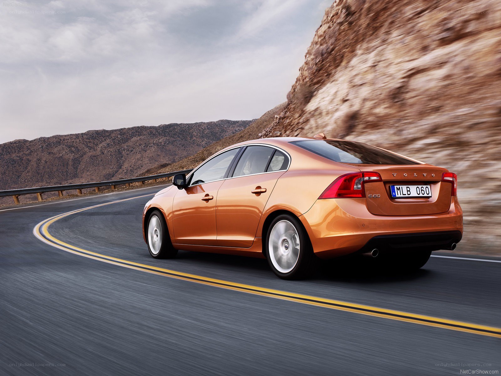 Volvo S60 on a winding road