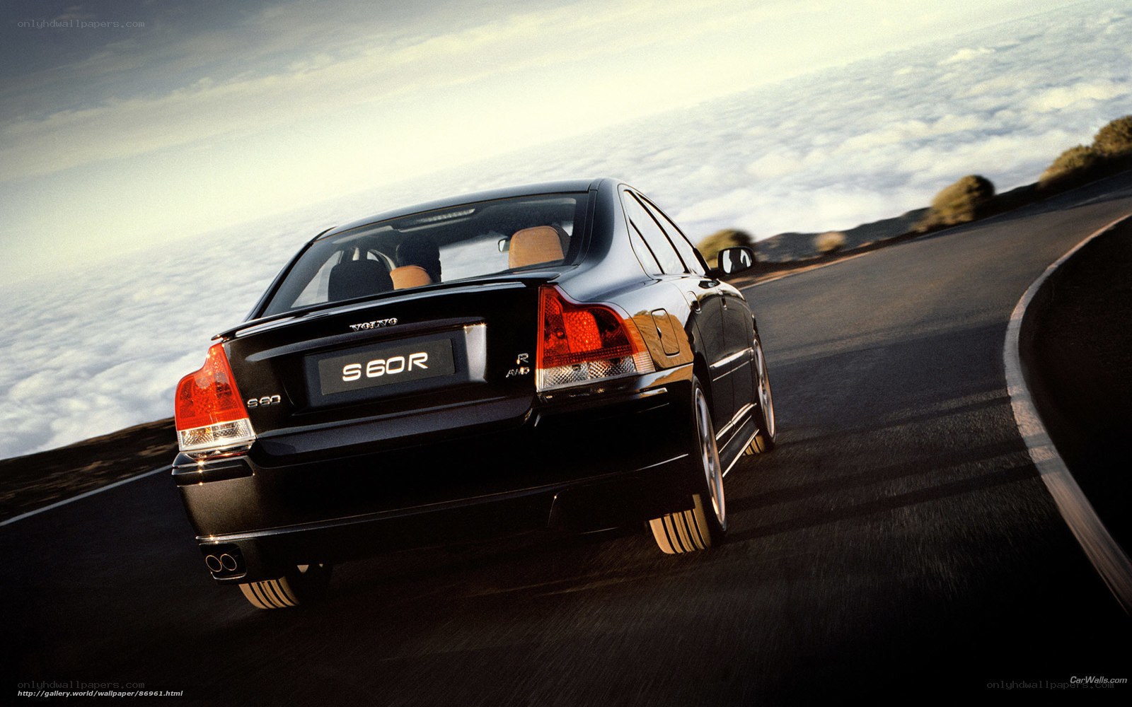 Volvo S60R on a winding road