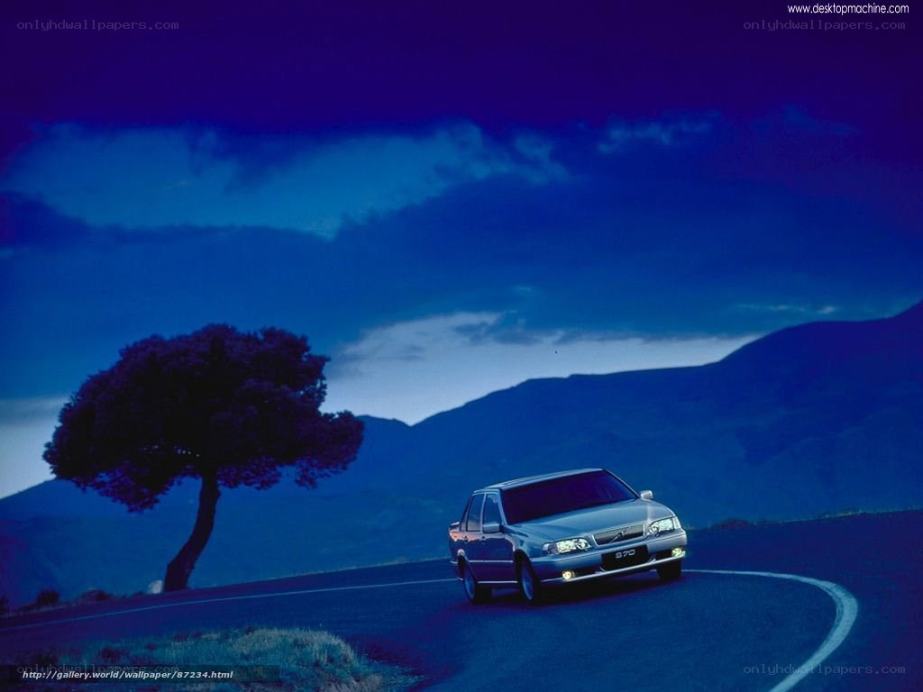 Volvo S70 on a winding road