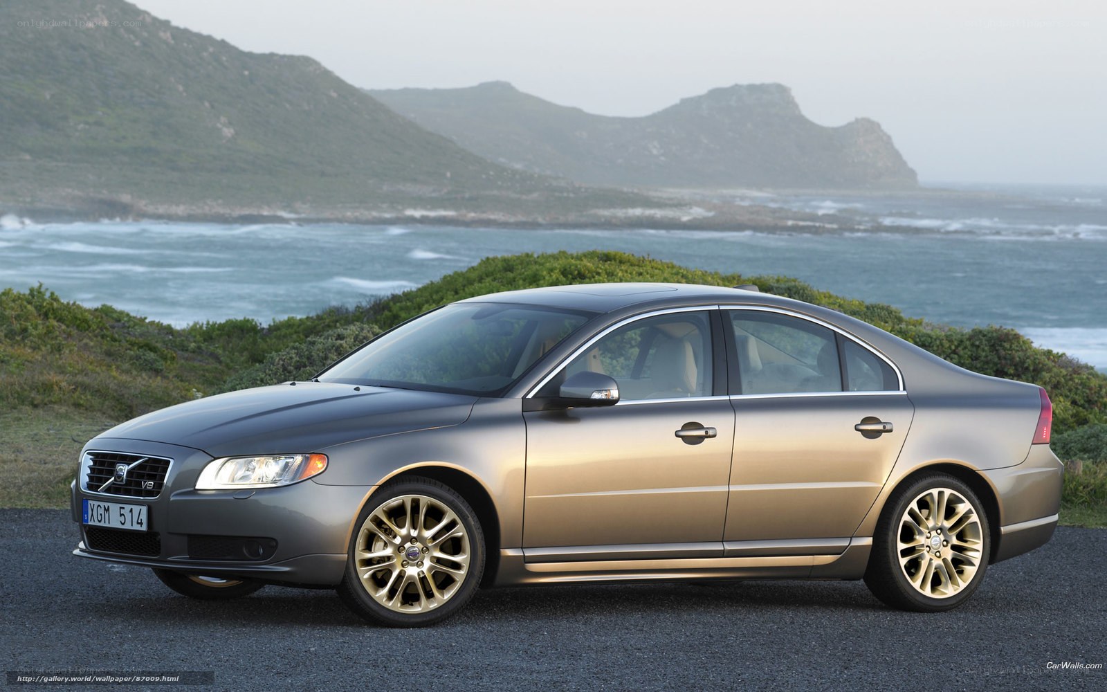 Volvo S80 by the coast
