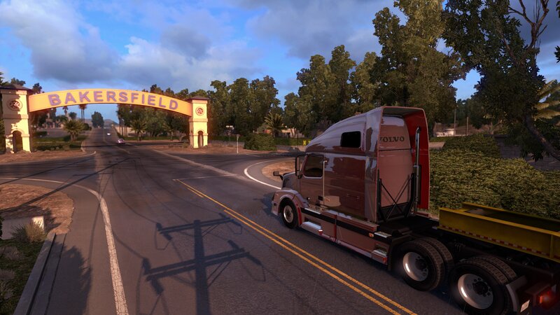 Volvo Semi-truck on Road