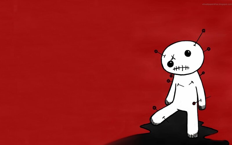 Voodoo Doll on Red