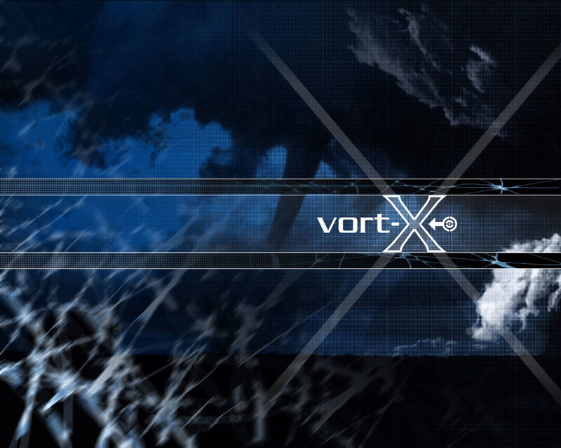 vort-X logo on digital background