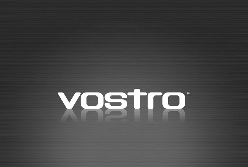 Vostro logo on dark background