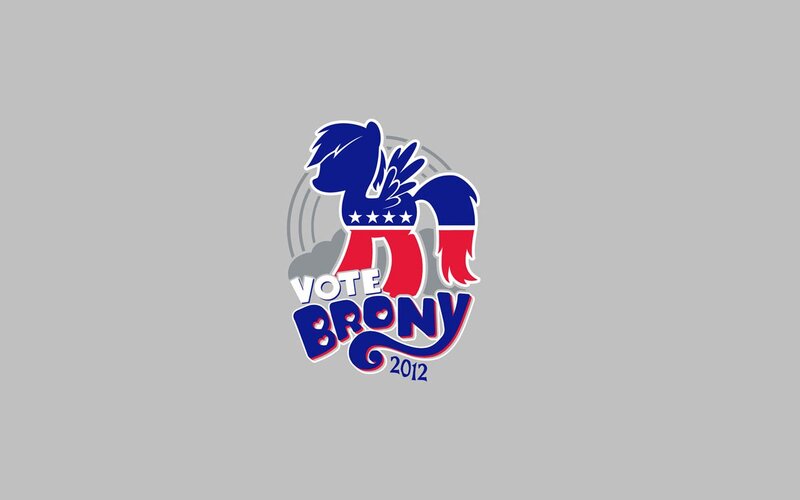 Vote Brony 2012 campaign logo