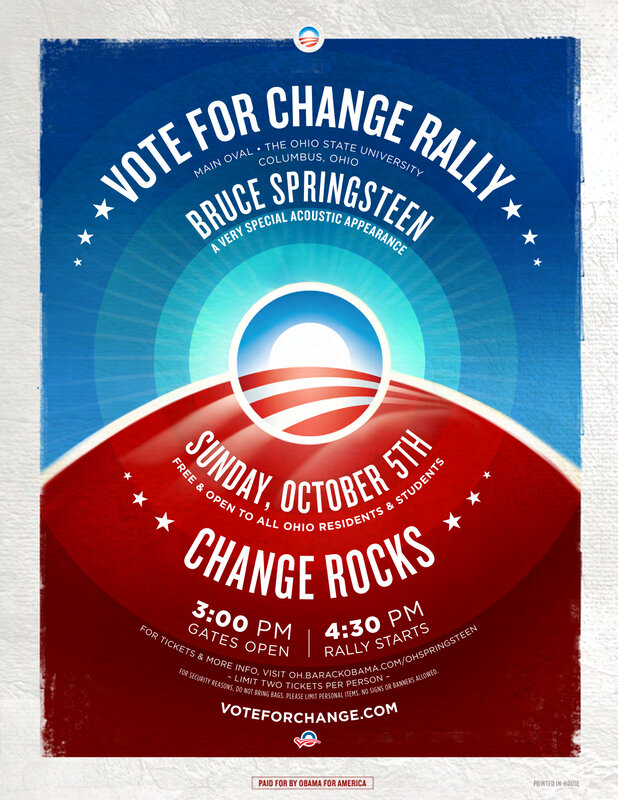 Vote for Change Rally poster