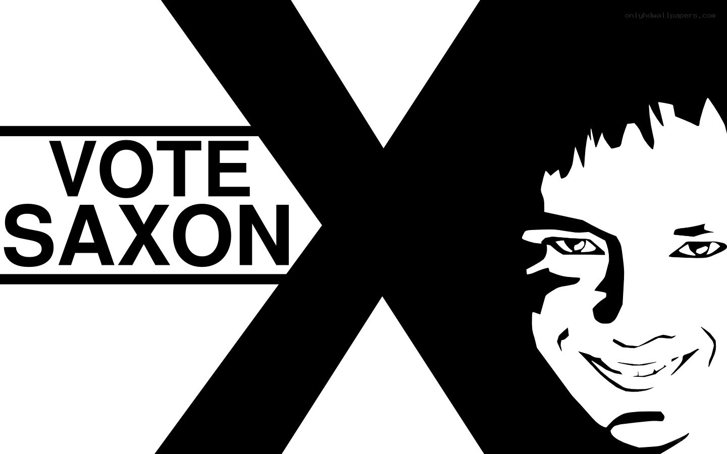 Vote Saxon campaign graphic