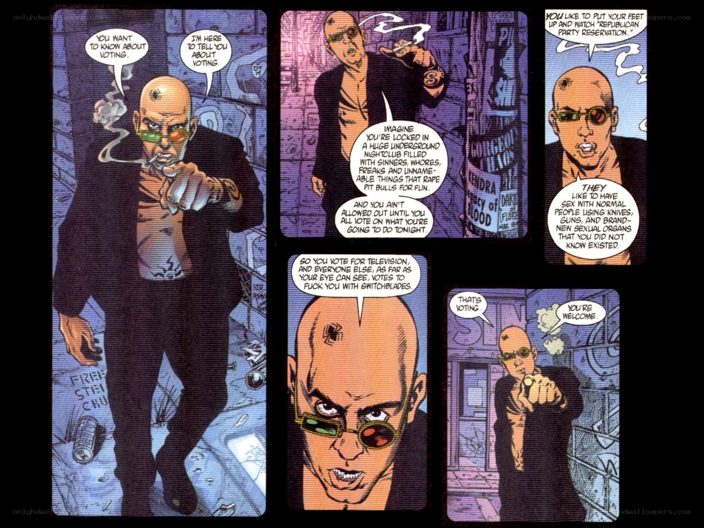 voting metaphor comic panel