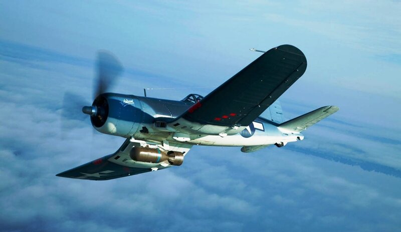 Vought F4u Corsair — Blue, Dynamic, Photograph