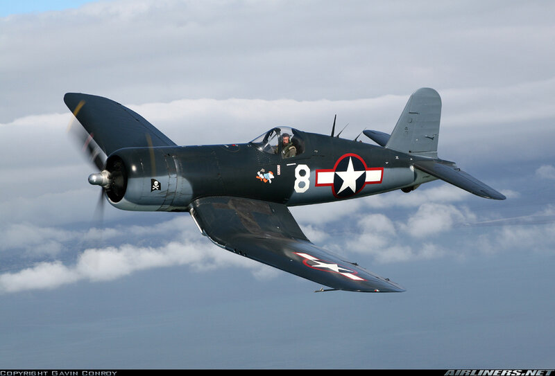 Vought F4u Corsair — Gray, Dynamic, Photograph