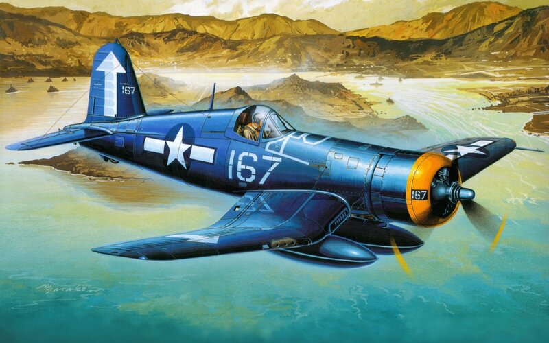 Vought F4U Corsair in flight