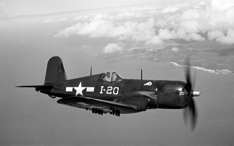 Vought F4U Corsair in flight