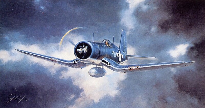 Vought F4U Corsair in flight